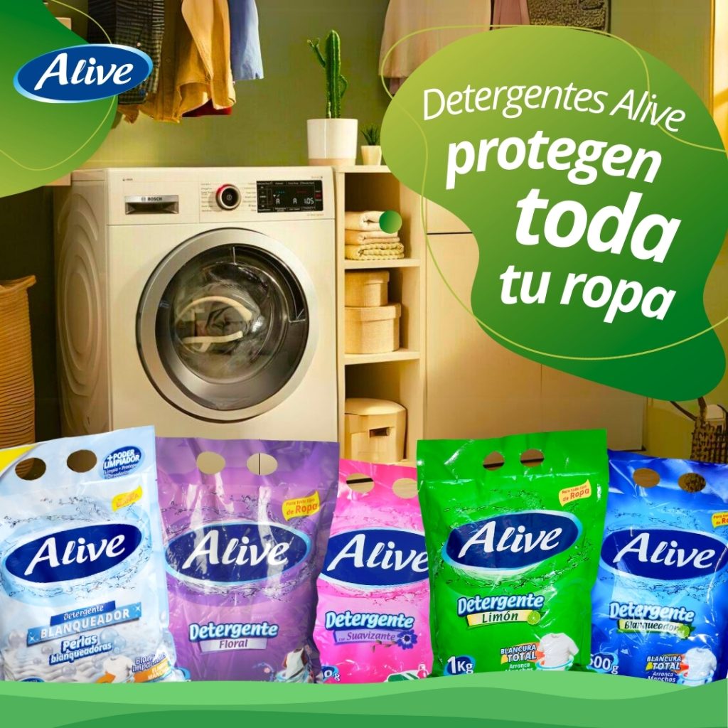 Alive detergente en polvo