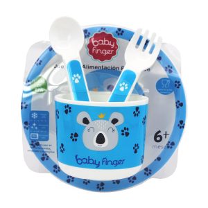 BABY FINGER <br> Set de Alimentacion para Bebés Animalitos