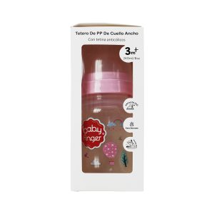 BABY FINGER <br> Tetero de PP Cuello Ancho 240 ml / 8 oz